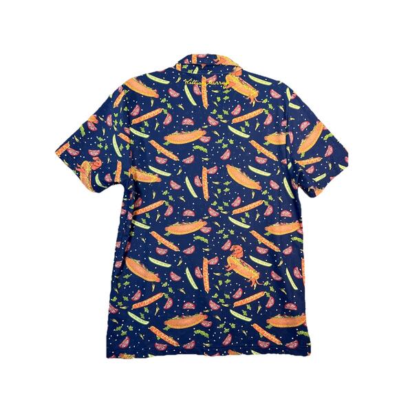 William Murray Hot Doggin’ Hot Dog Weiner Dog Novelty Golf Polo Shirt Size Small - Picture 2 of 14